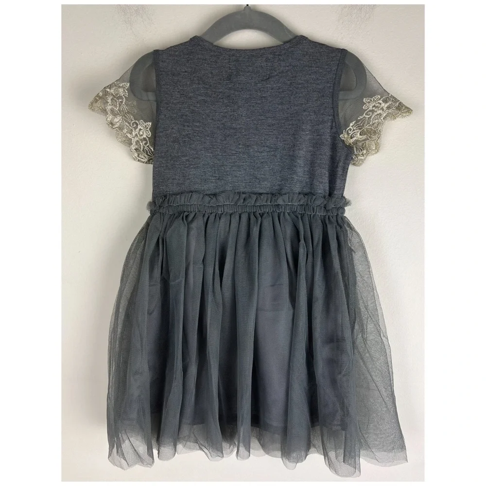 Joyfolie | Fairy Princess Photo Shoot Girl’s Tulle Piper Dress Grey | 2